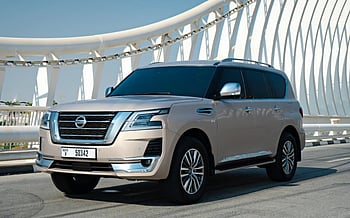 Nissan Patrol Platinum V8 (Beige), 2021 for rent in Dubai