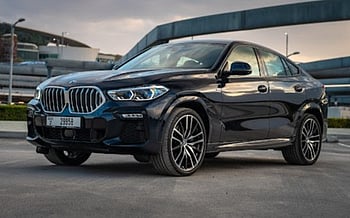 BMW X6 M-kit (Dark Blue), 2022 for rent in Ras Al Khaimah