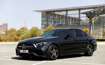 إيجار Mercedes C200 (أسود), 2022 في أبو ظبي