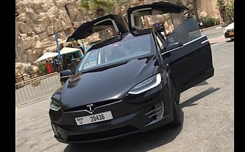 Tesla Model X (Black), 2017 for rent in Dubai