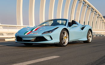 إيجار Ferrari F8 Tributo Spyder (أزرق), 2023 في الشارقة