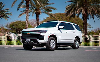 Chevrolet Tahoe (Белый), 2021 для аренды в Абу-Даби