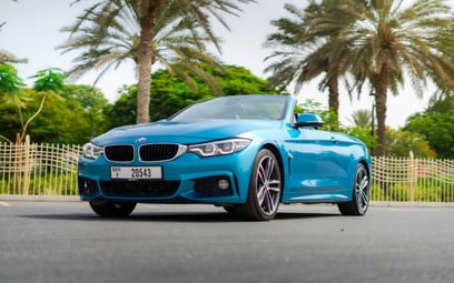 BMW 430i  cabrio (Blue), 2020 for rent in Sharjah