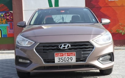 Hyundai Accent (Brown), 2018 for rent in Dubai
