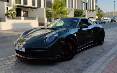 Porsche 911 Carrera Turbo S Top Car (Green), 2021 for rent in Dubai