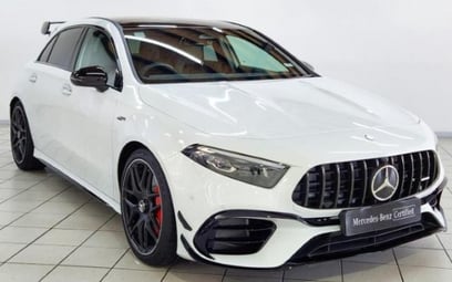 Mercedes A Class A45 AMG S (Pearl White), 2021 for rent in Dubai