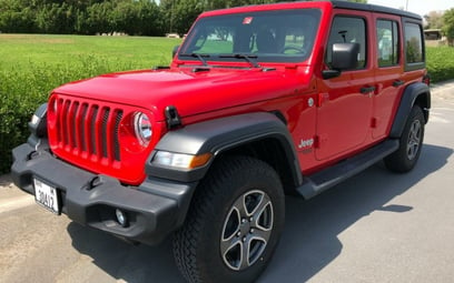Jeep Wrangler (Red), 2018 for rent in Dubai