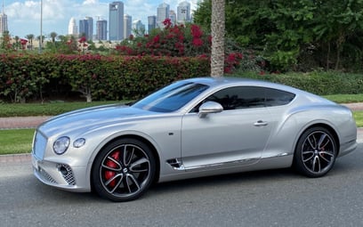 Bentley Continental GT (Silver), 2019 for rent in Dubai