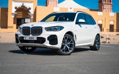 BMW X5 (Белый), 2023 для аренды в Абу-Даби