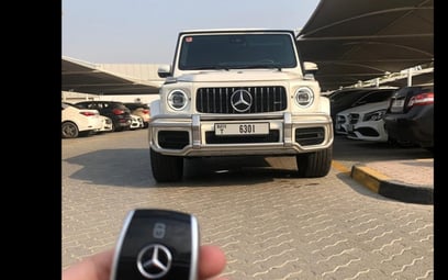 Mercedes G63 (Белый), 2019 для аренды в Дубай