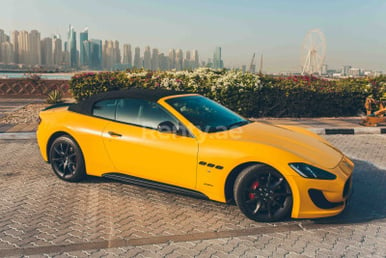 Maserati GranCabrio (Yellow), 2016 for rent in Dubai