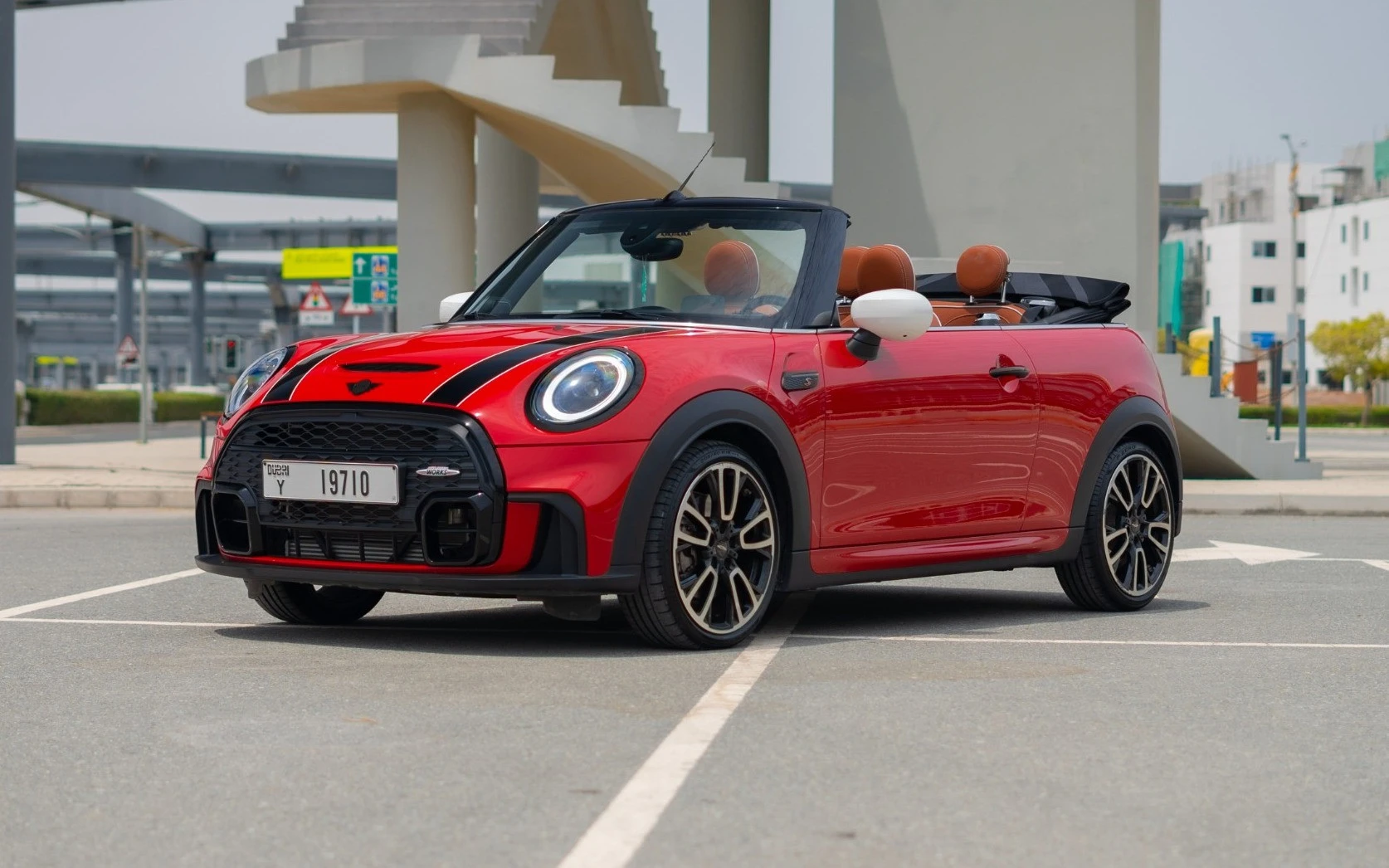 Rent a Mini Cooper S 2 doors cabrio (Red), 2024 ID-5597, in Abu Dhabi ...