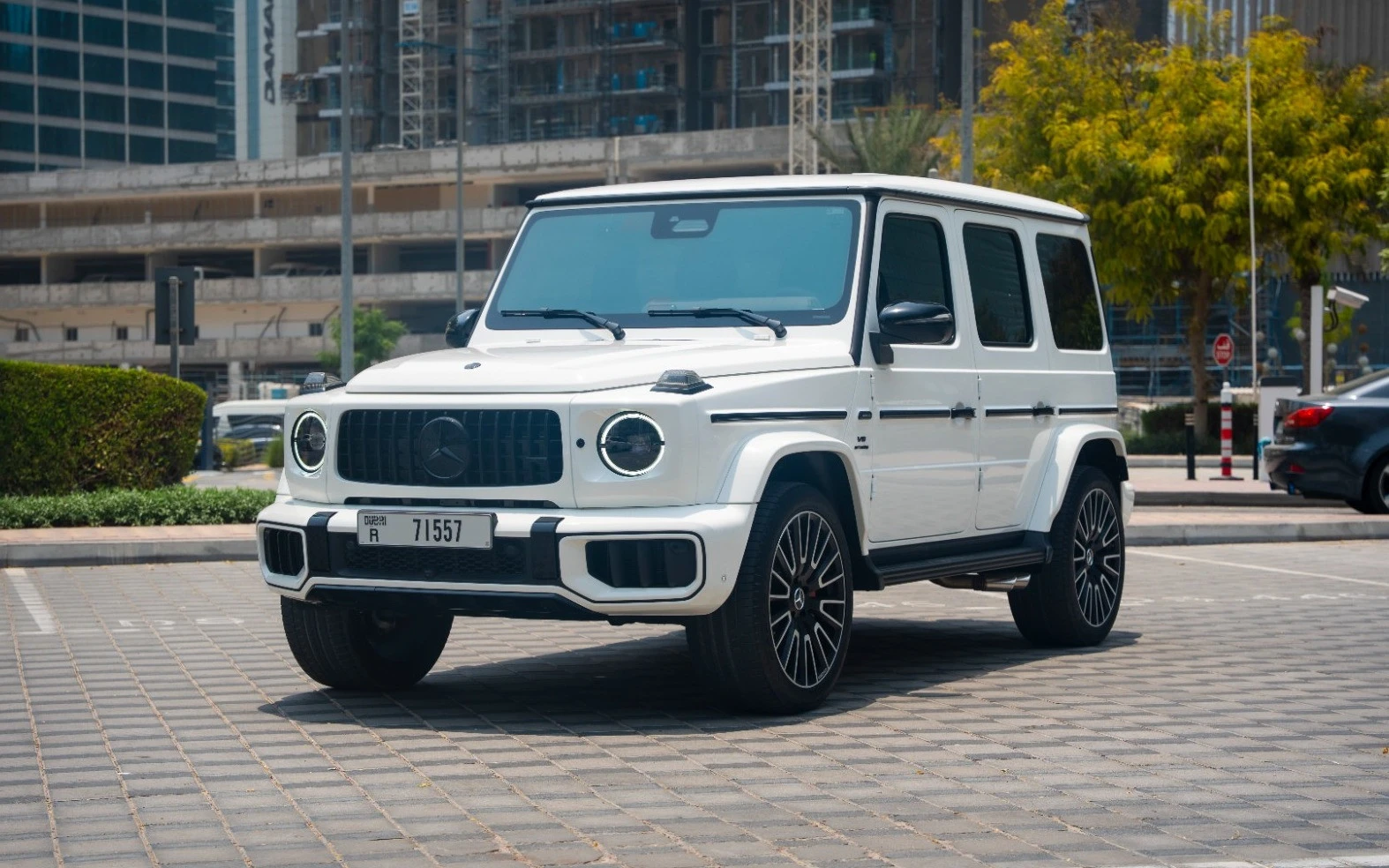Rent a Mercedes G63 AMG (White), 2025 ID-6194, in Abu Dhabi - Evolve