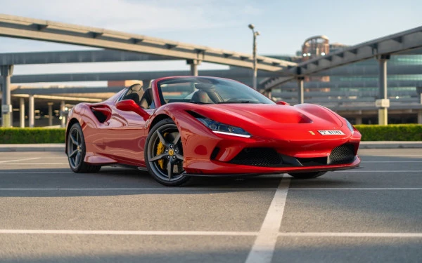Ferrari F8 Tributo Spider for rent in Abu Dhabi