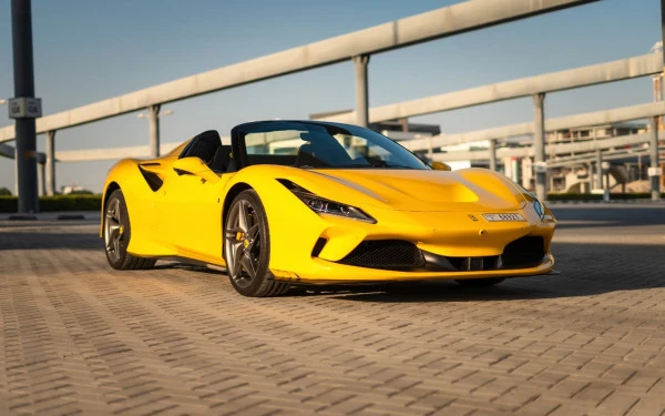Ferrari F8 Tributo Spider for rent in Abu Dhabi