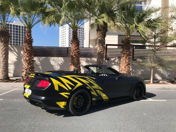 Ford Mustang V8 cabrio (Negro), 2020