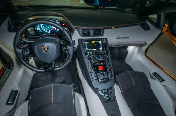 Lamborghini Aventador Roadster (Черный), 2018