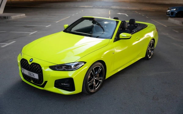 BMW 430i cabrio (Limonengrün), 2023