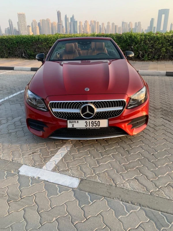 Mercedes E450 cabrio (Red), 2020