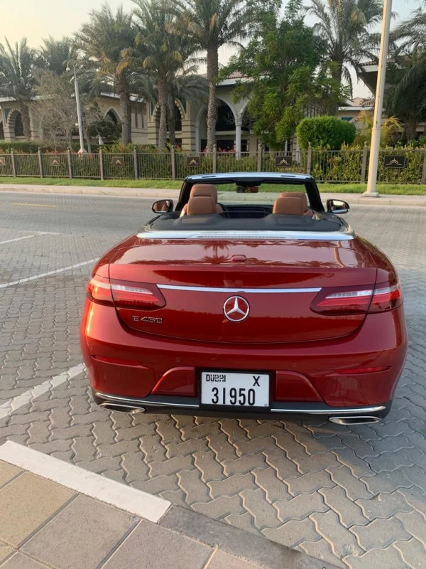 Mercedes E450 cabrio (Red), 2020