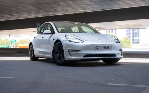 Tesla Model 3 (White), 2023